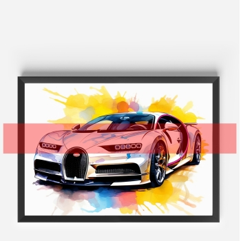 Bugatti Chiron abstrakt Modell 1